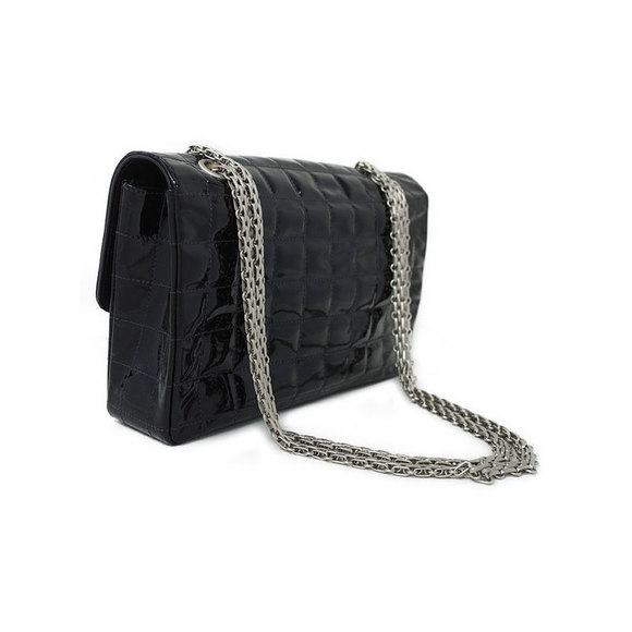 Chanel Chocolate Bar Chain Shoulder Bag Black - Picture 2 of 9
